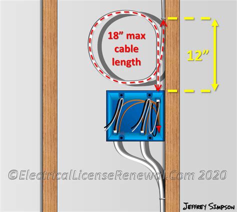 cables must be secured within inches of metallic boxes|securing and supporting cables.